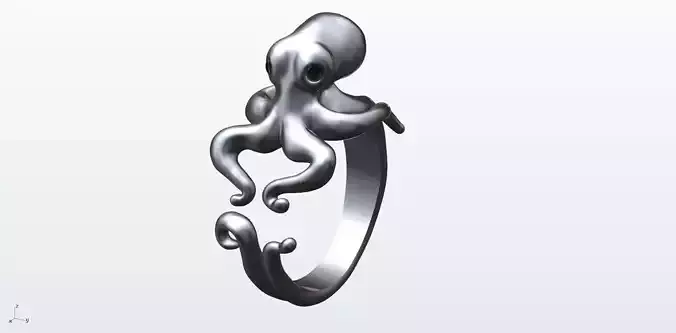 Octopus Ring  3D print model