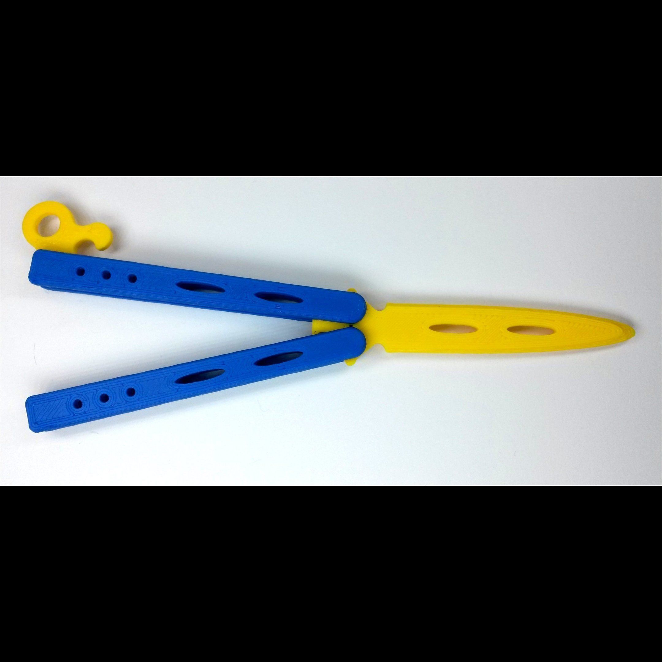 PENDANT - MINI Butterfly Knife - ONE COLOR 3D print model_9