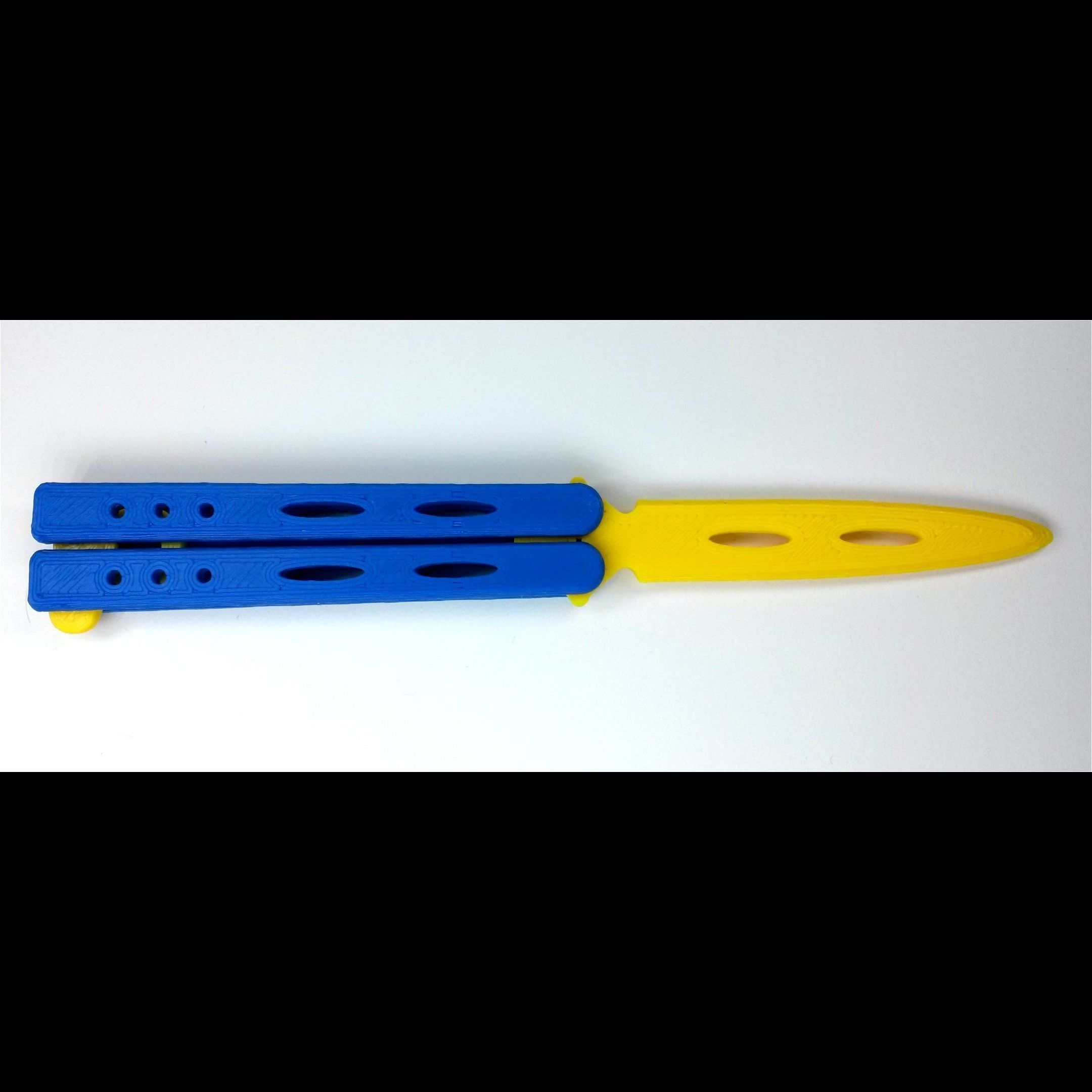 PENDANT - MINI Butterfly Knife - ONE COLOR 3D print model_10