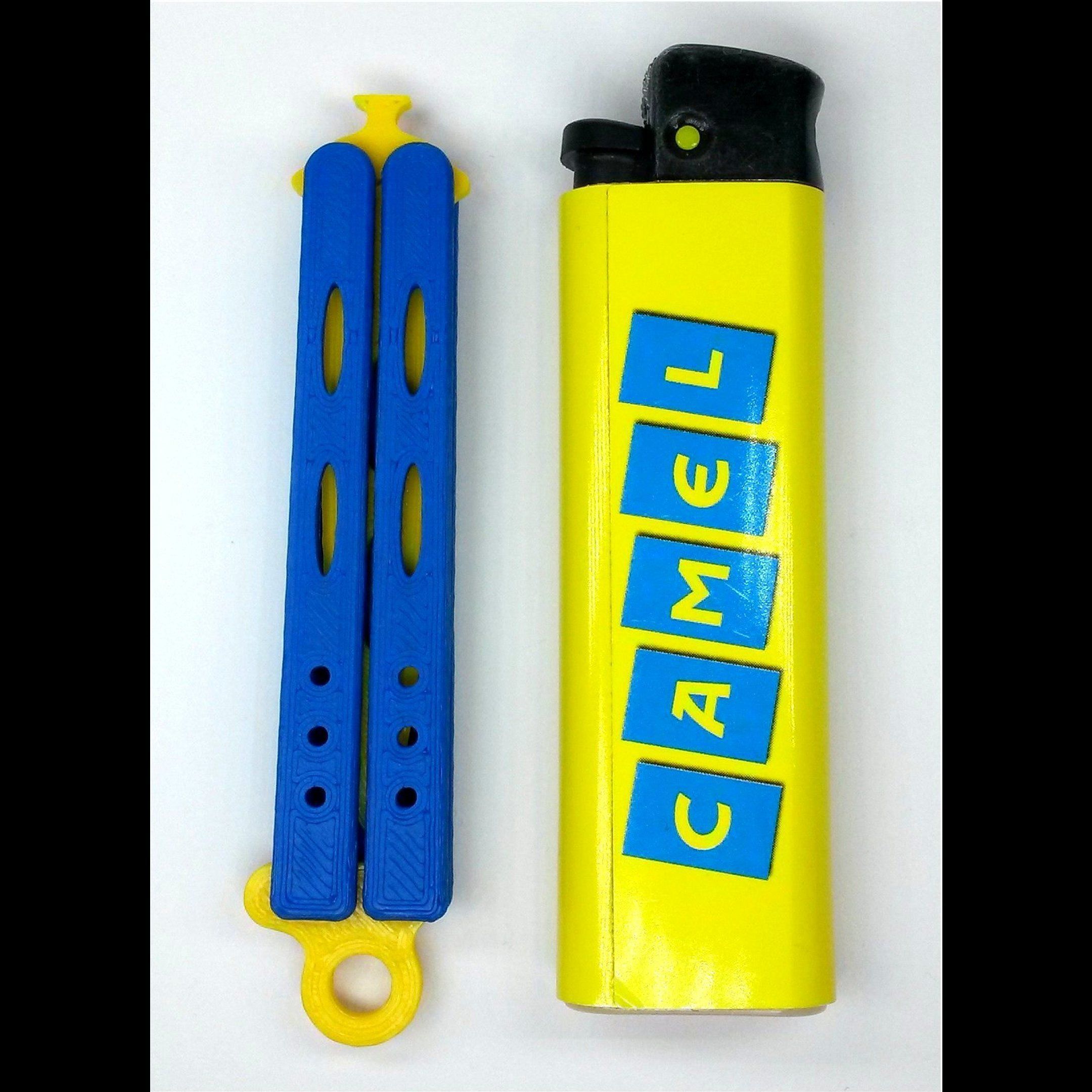 PENDANT - MINI Butterfly Knife - ONE COLOR 3D print model_7