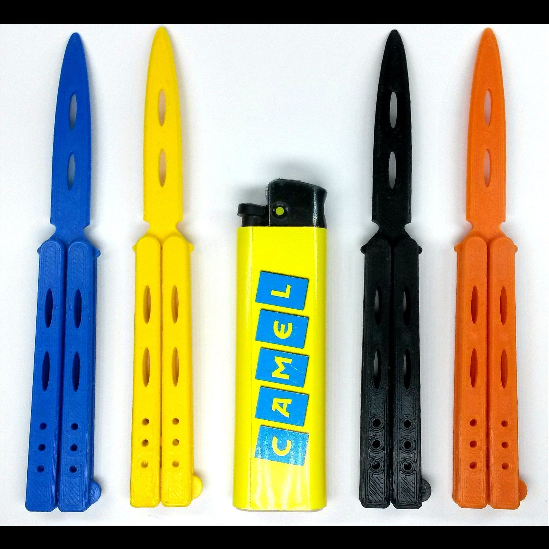 PENDANT - MINI Butterfly Knife - ONE COLOR 3D print model_1