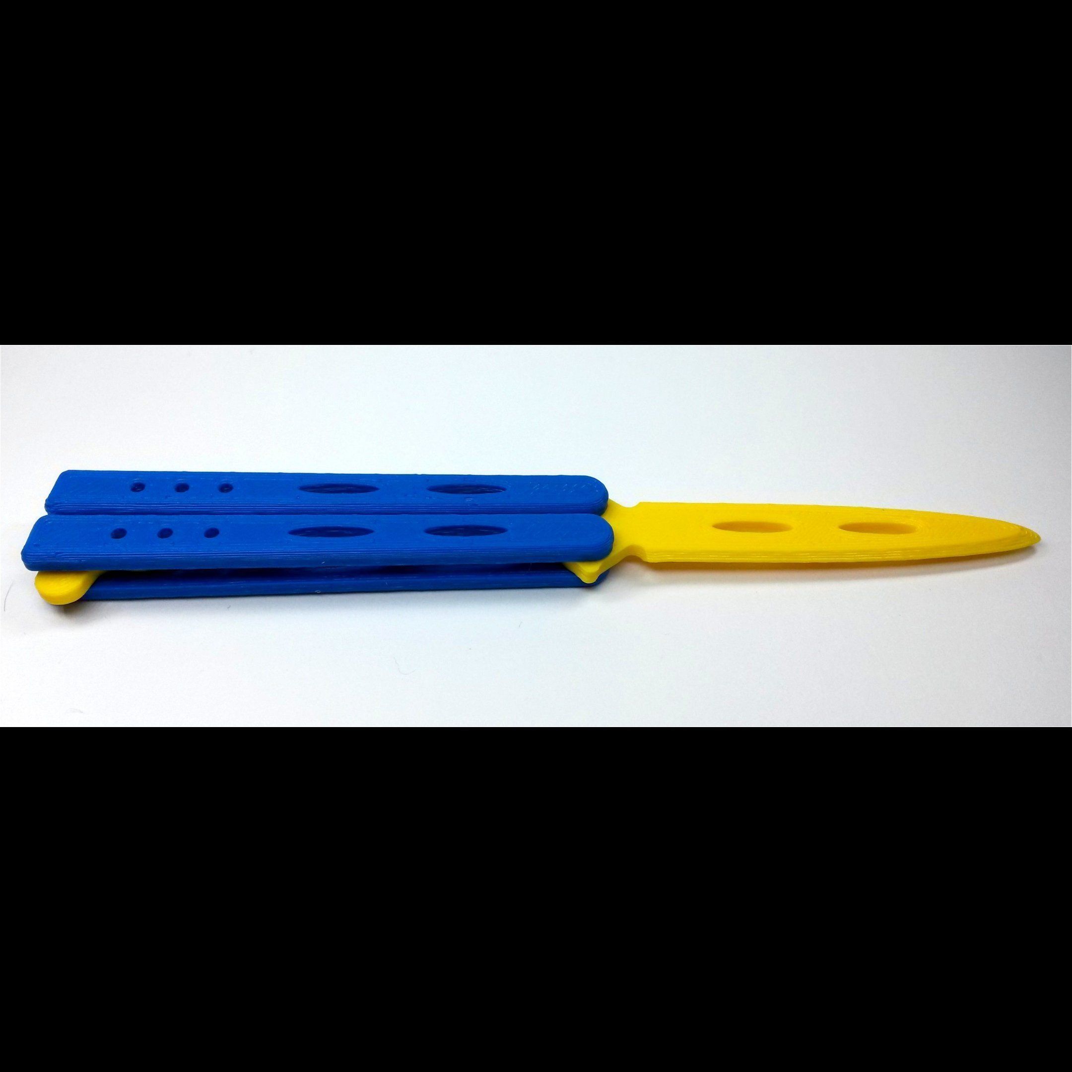 PENDANT - MINI Butterfly Knife - ONE COLOR 3D print model_11