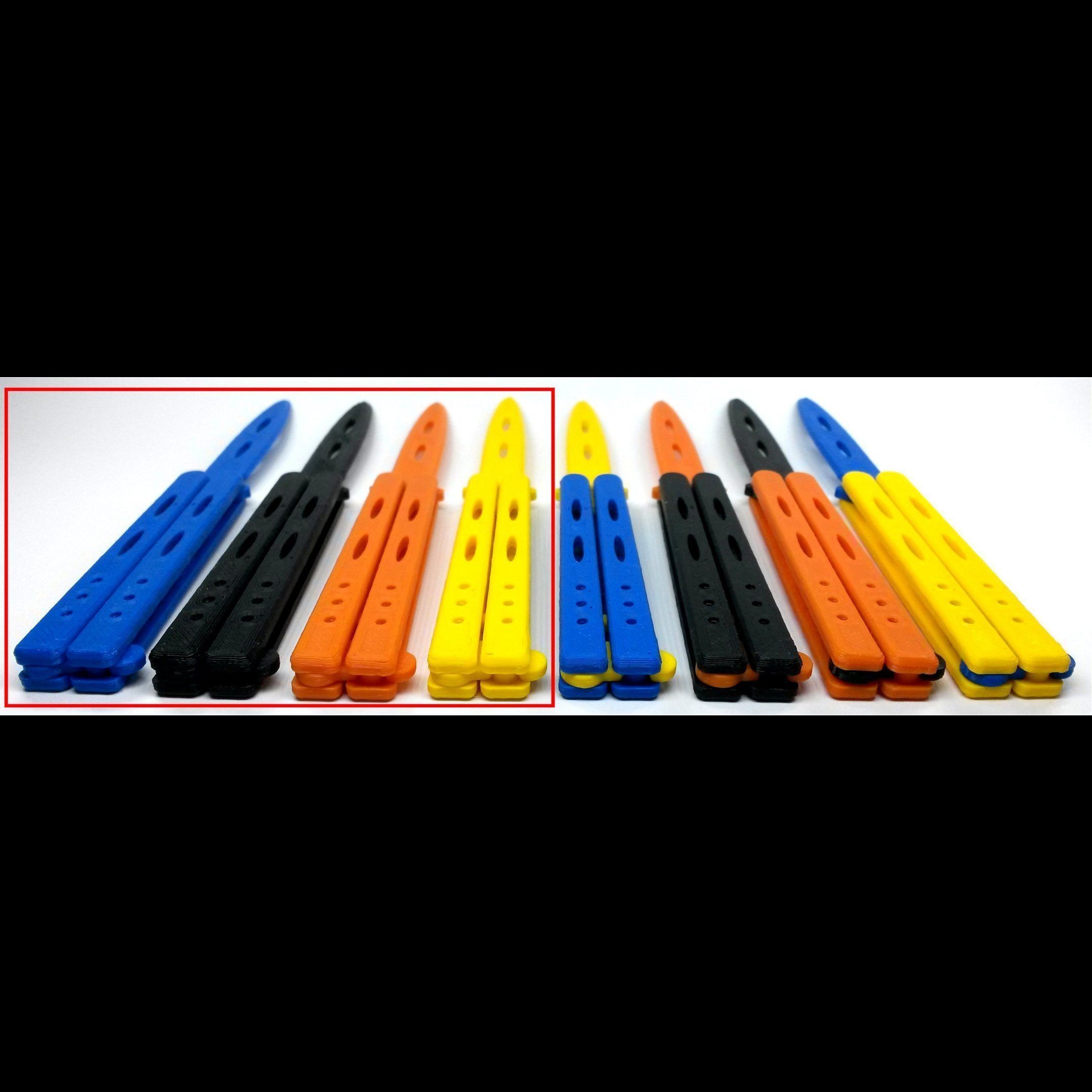 PENDANT - MINI Butterfly Knife - ONE COLOR 3D print model_3