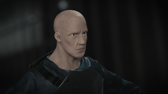 Security Officer Low-poly 3D model