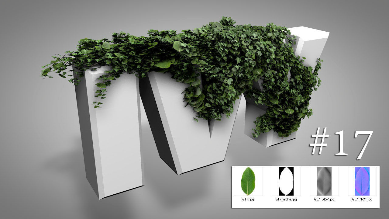 IVY GROWER plugin texture pack 3D model_17