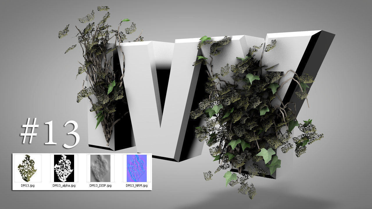 IVY GROWER plugin texture pack 3D model_13
