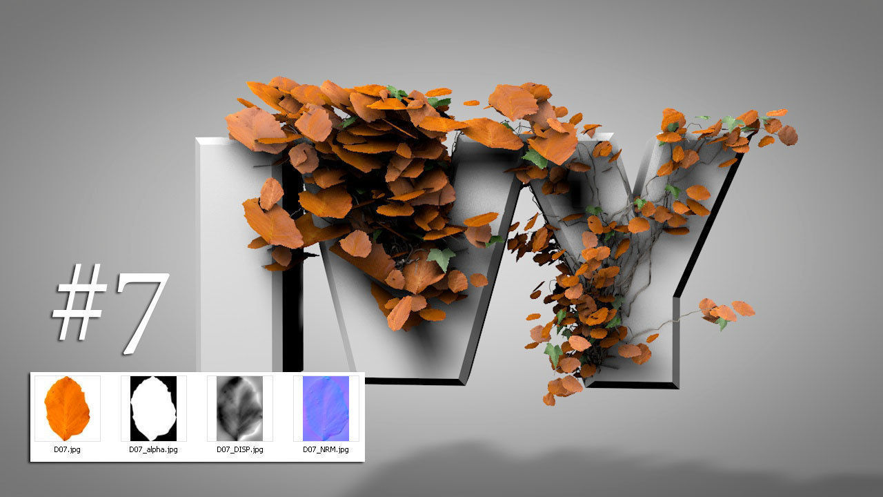IVY GROWER plugin texture pack 3D model_7