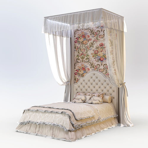 Bed Spencer Halley J Collection 3D model