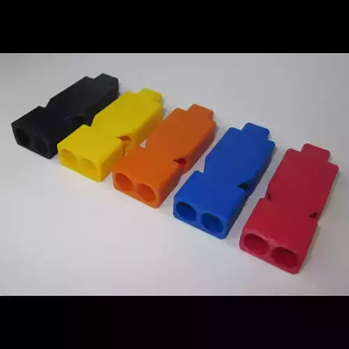 Emergency Whistle - DOUBLE 3D print model