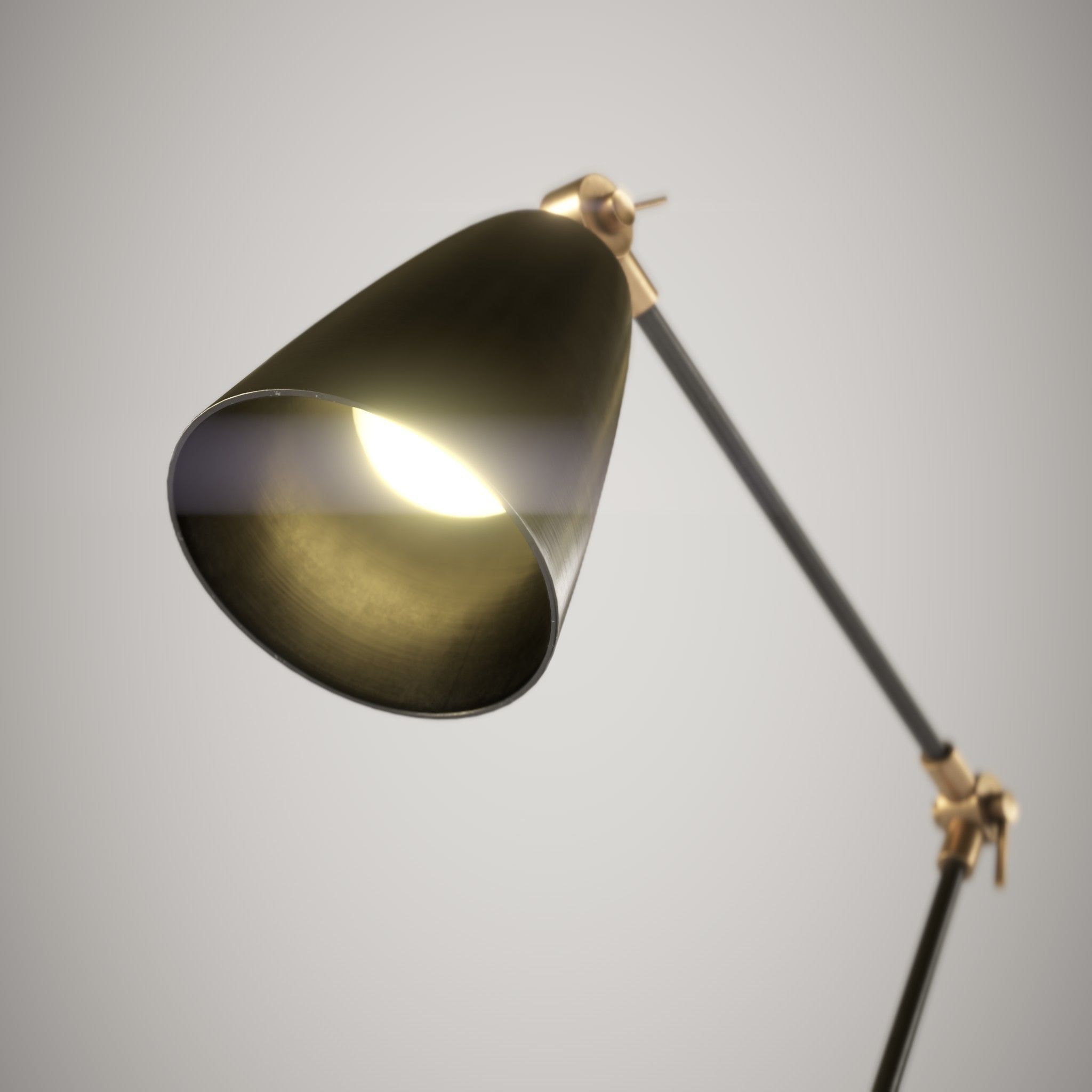 Lamp Tabletop Low-poly 3D model_6