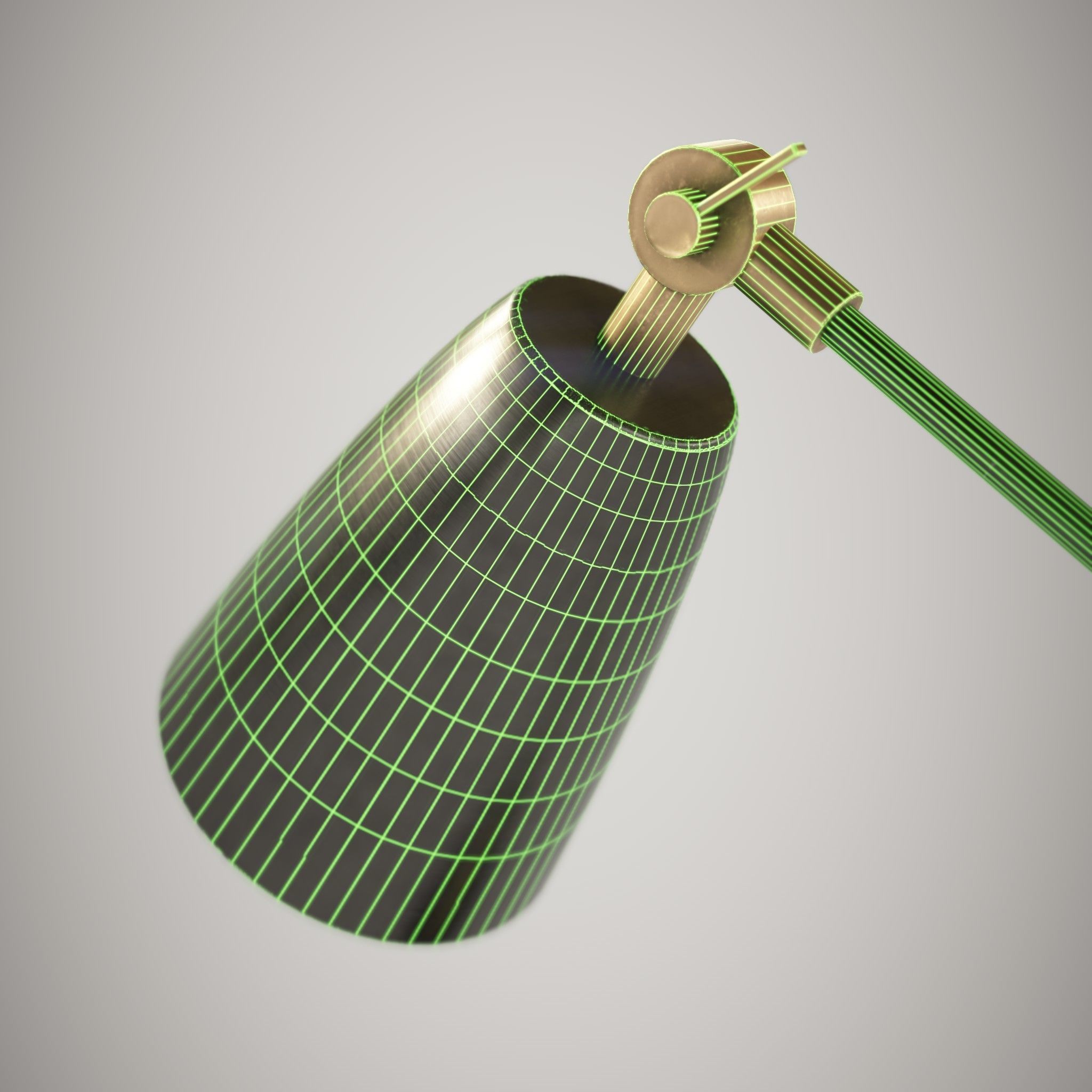 Lamp Tabletop Low-poly 3D model_14