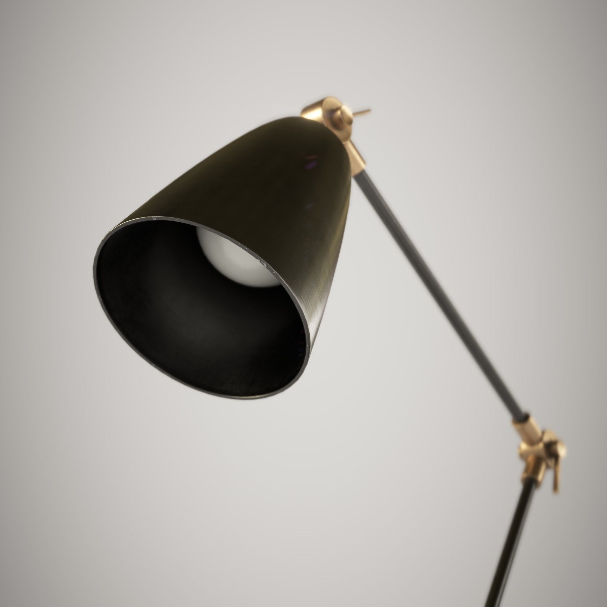 Lamp Tabletop Low-poly 3D model_5