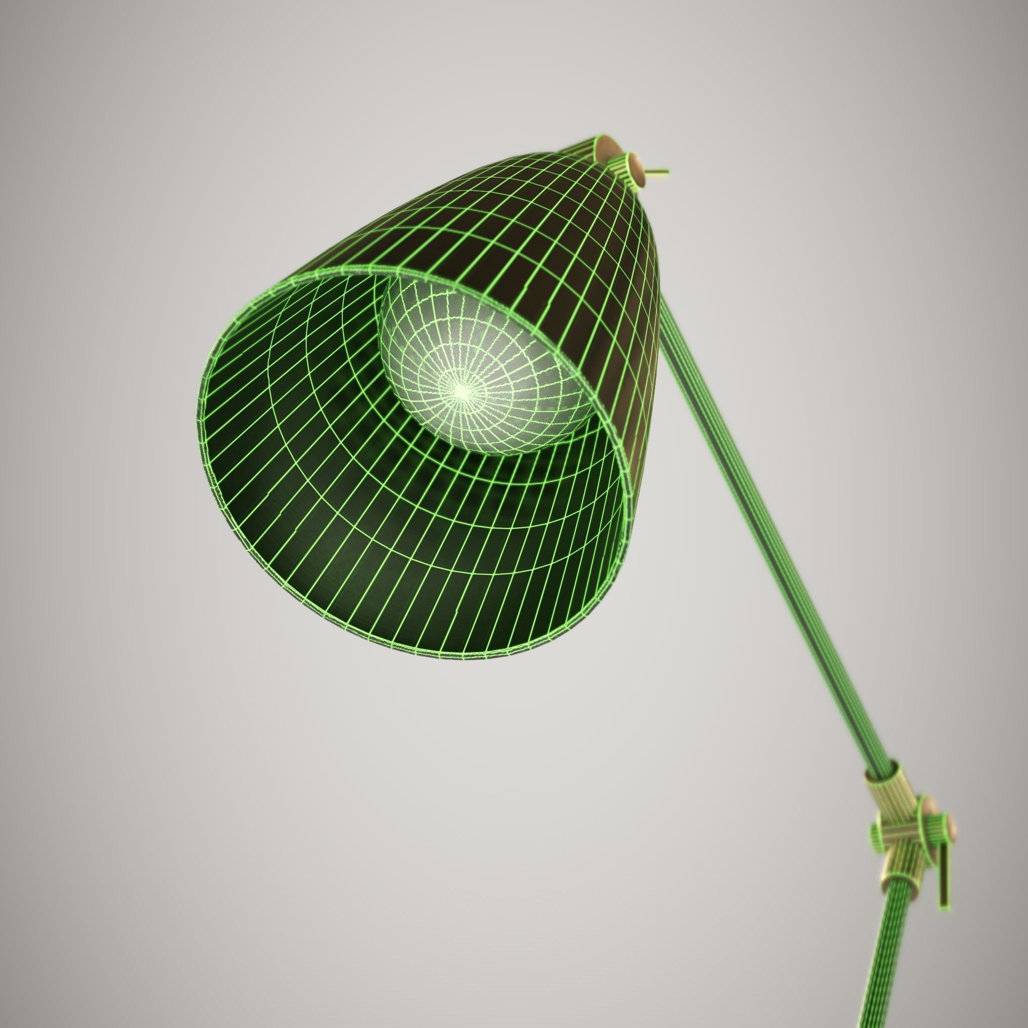 Lamp Tabletop Low-poly 3D model_13