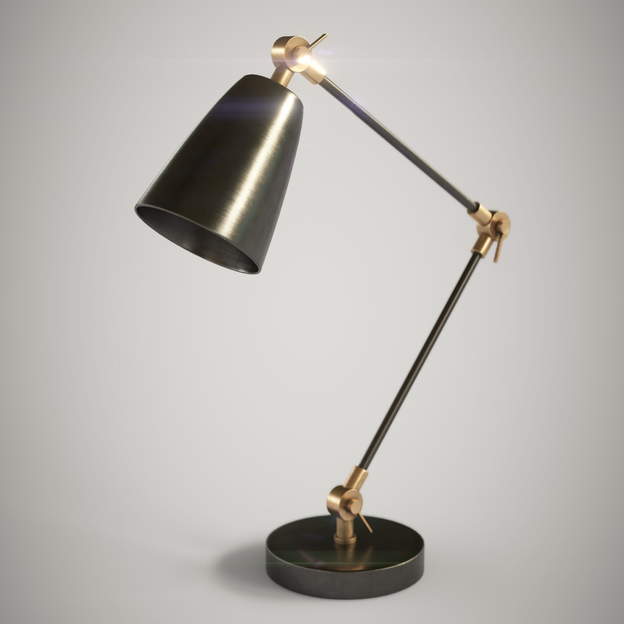 Lamp Tabletop Low-poly 3D model_1