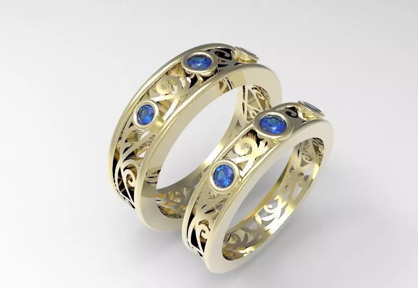 Wedding Bands 23 3D print model