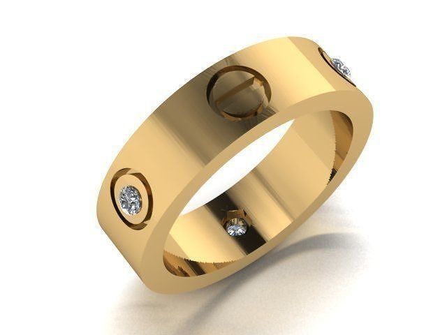 free wedding ring copy  Free 3D print model