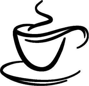 Coffee cup for wall decoration 3D print model_1