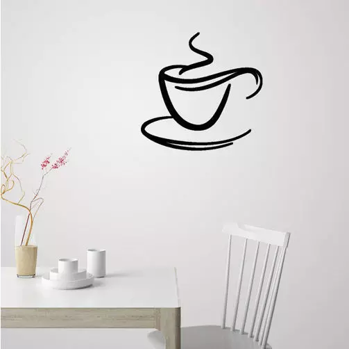 Coffee cup for wall decoration 3D print model_0