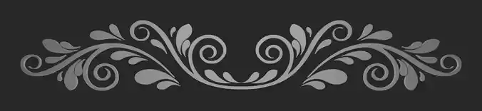 Filigree 1 swirl design Free 3D model