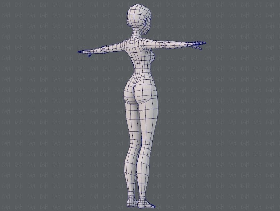 Base ManV04 and Base WomanV11 3D Model Collection_77