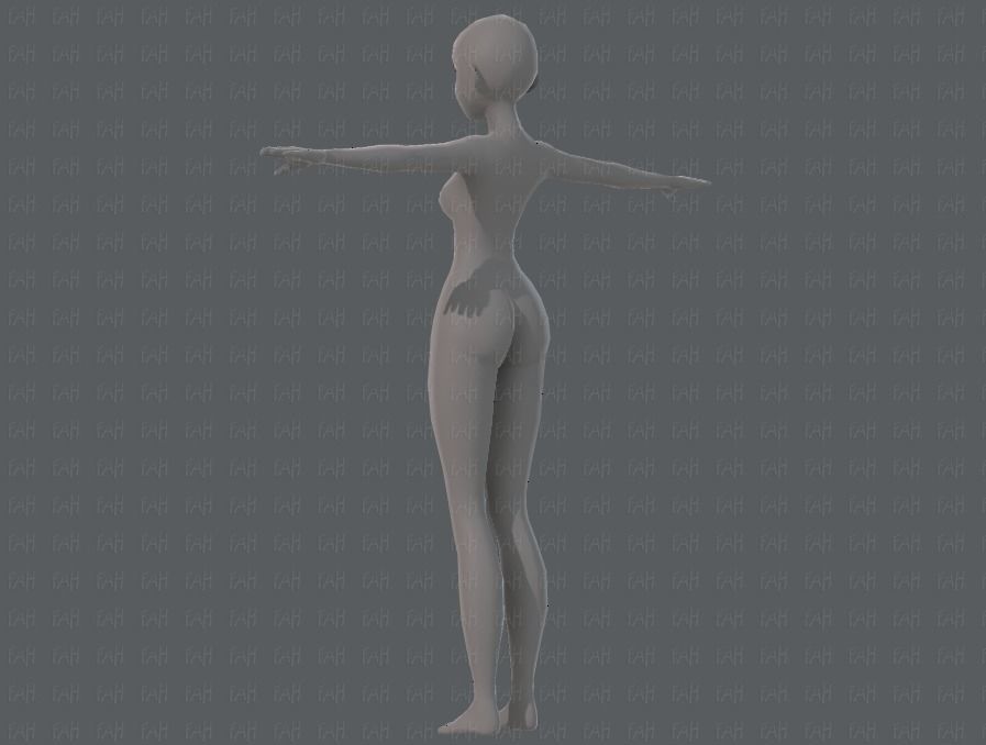 Base ManV04 and Base WomanV11 3D Model Collection_71