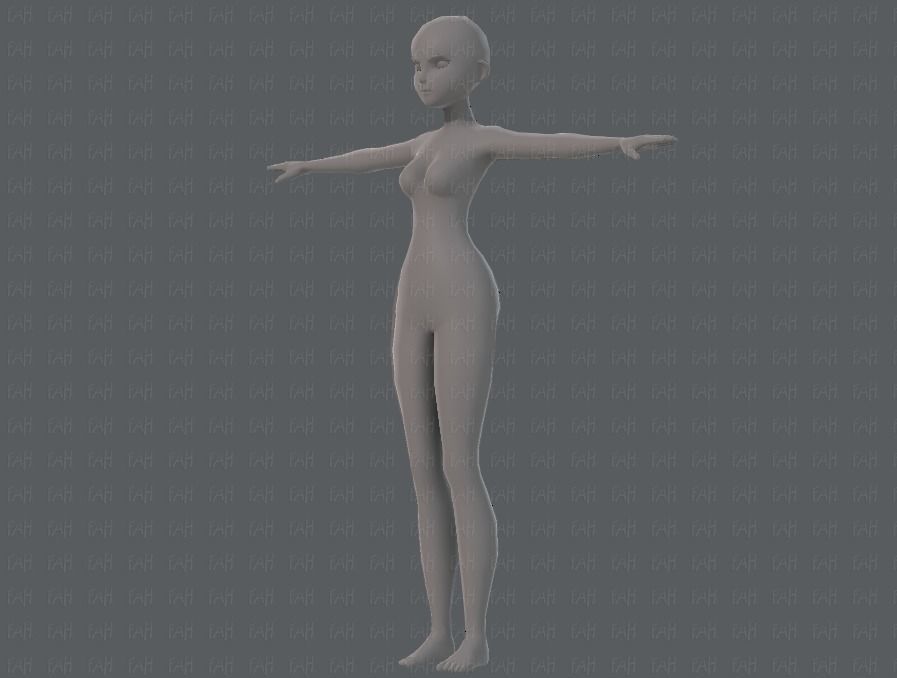 Base ManV04 and Base WomanV11 3D Model Collection_73