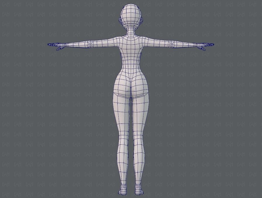 Base ManV04 and Base WomanV11 3D Model Collection_78