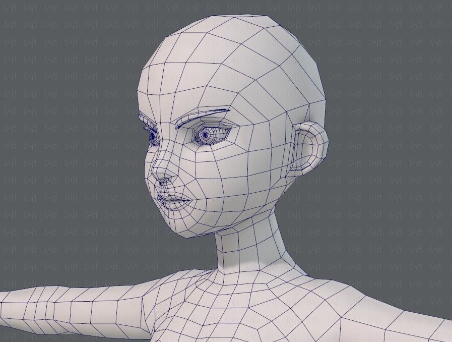 Base ManV04 and Base WomanV11 3D Model Collection_97