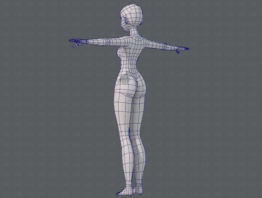 Base ManV04 and Base WomanV11 3D Model Collection_79