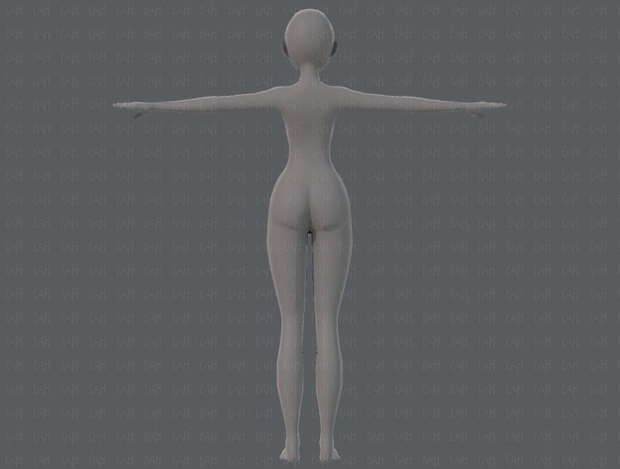 Base ManV04 and Base WomanV11 3D Model Collection_70