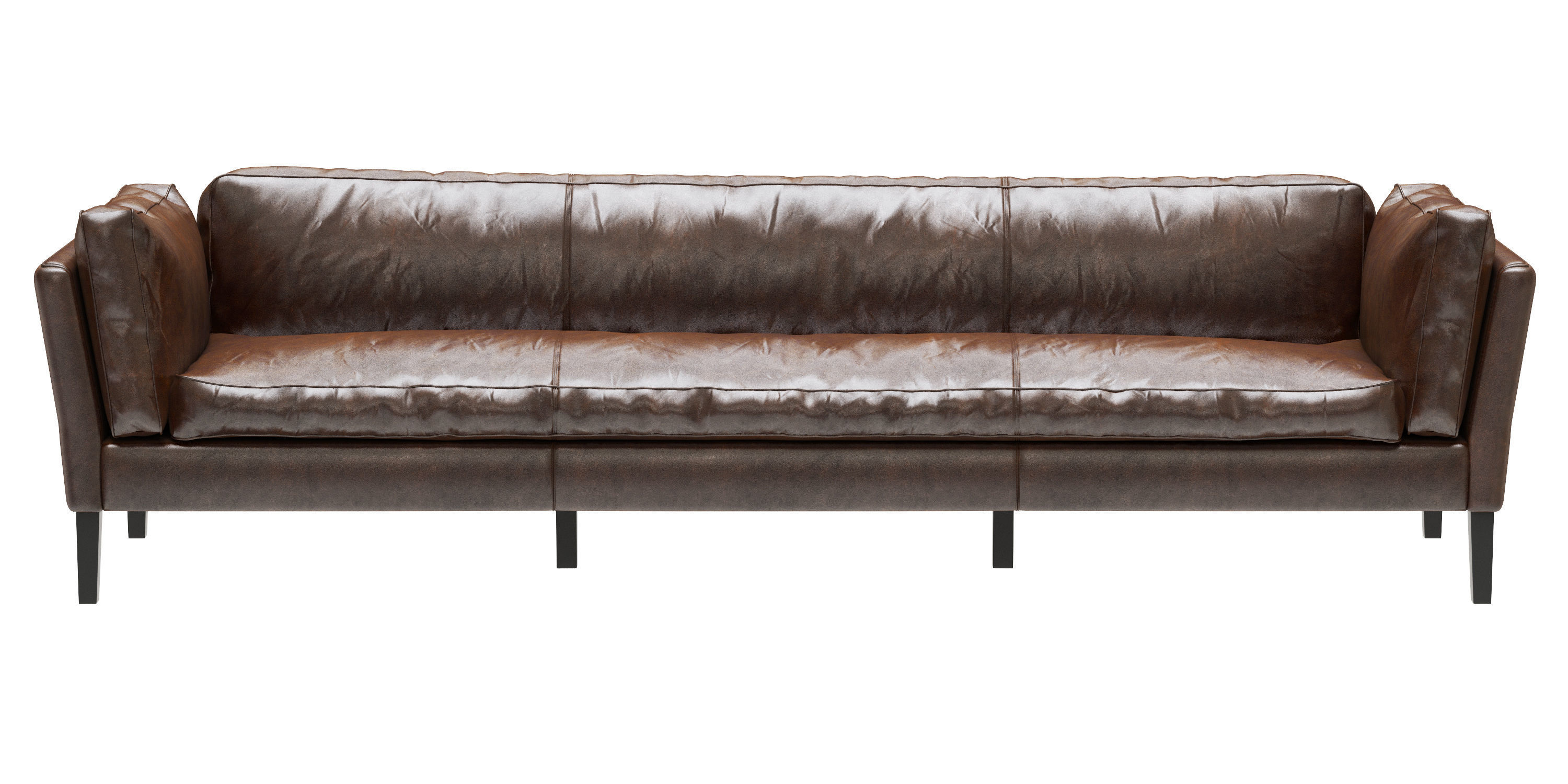 Restoration Hardware Sorensen Leather Sofa 3D model CGTrader