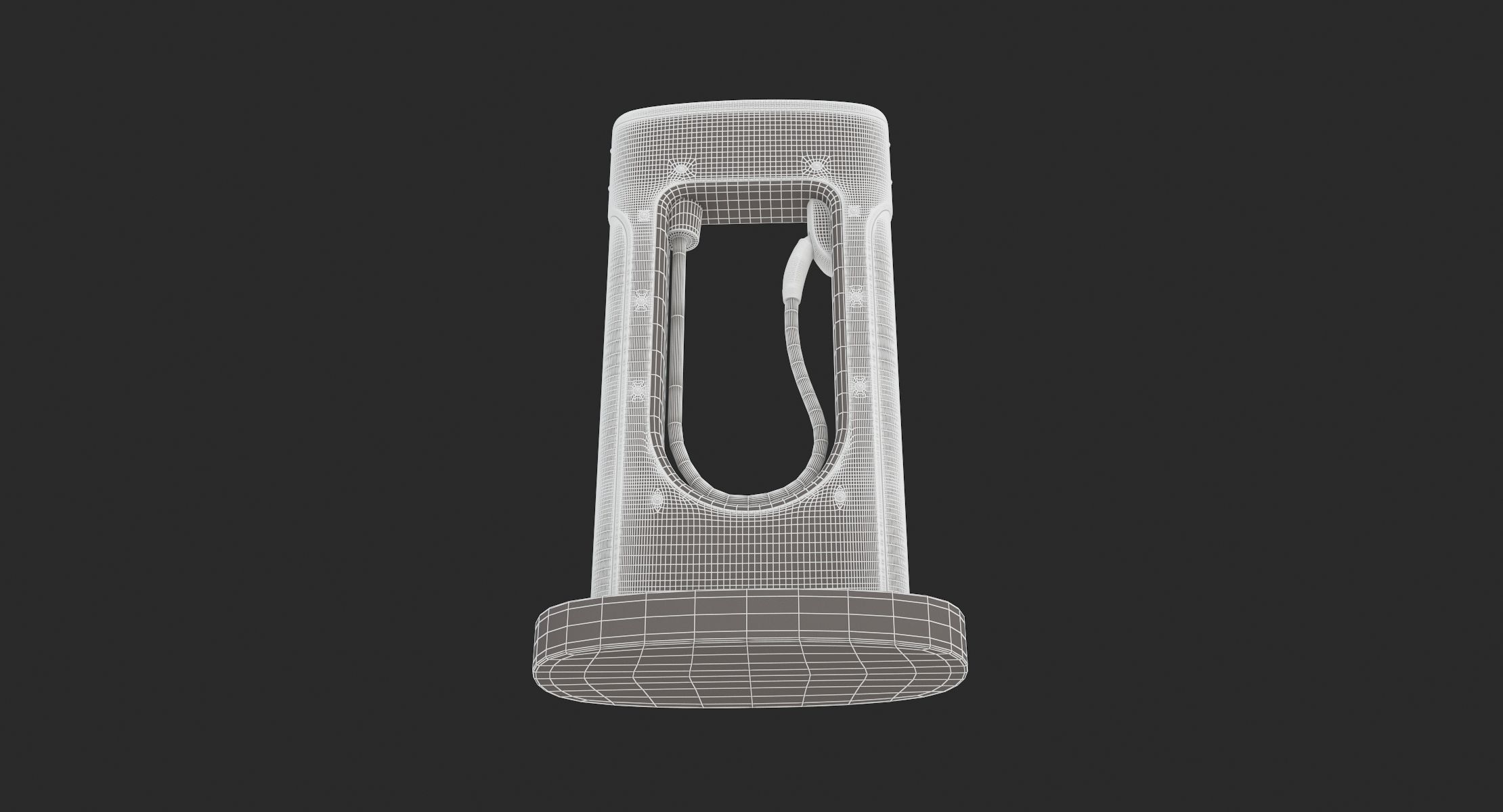 Tesla Charging Station Module 3D model_10