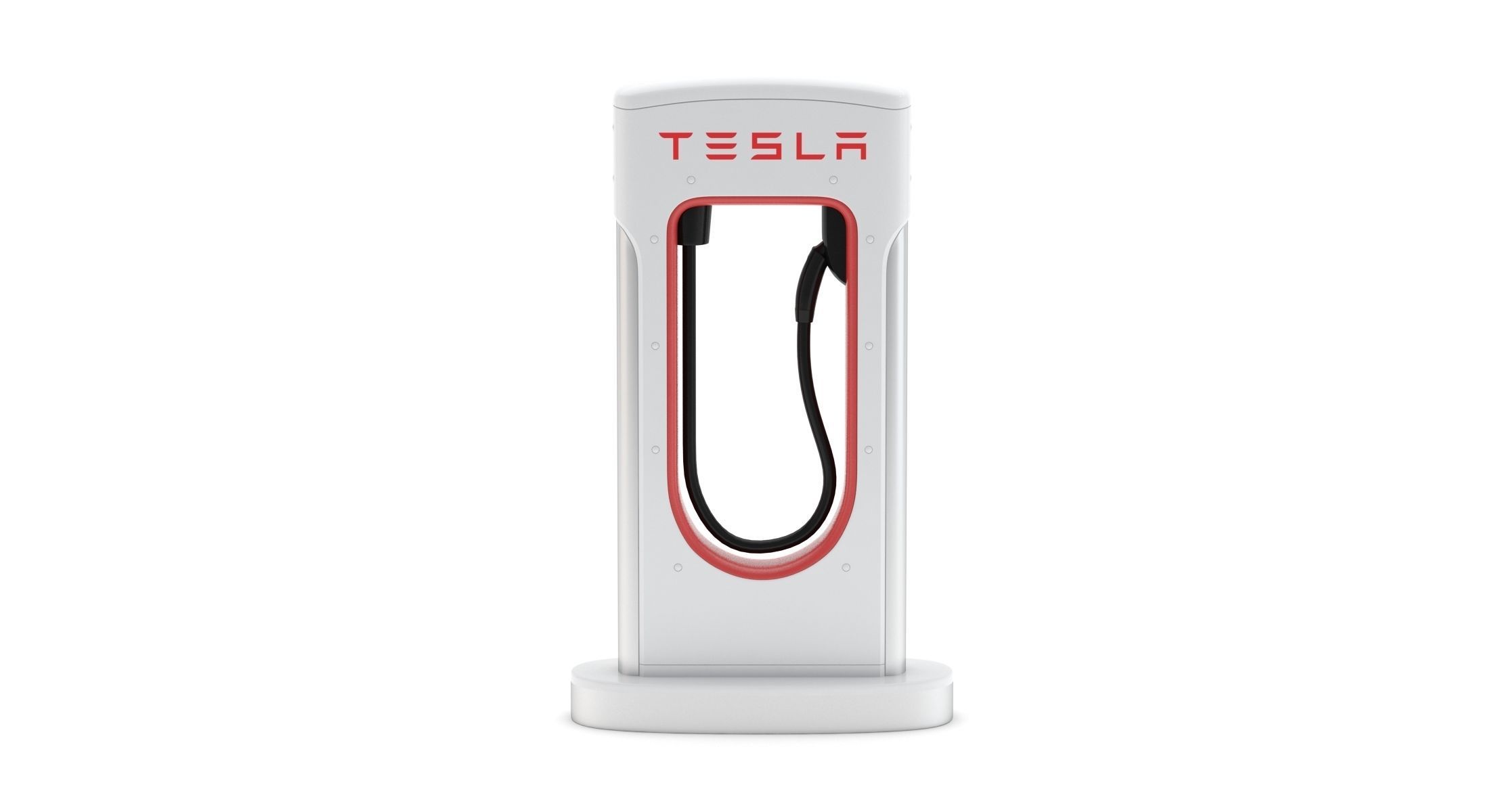 Tesla Charging Station Module 3D model_2