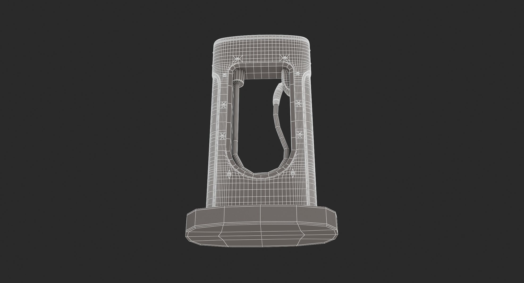 Tesla Charging Station Module 3D model_9