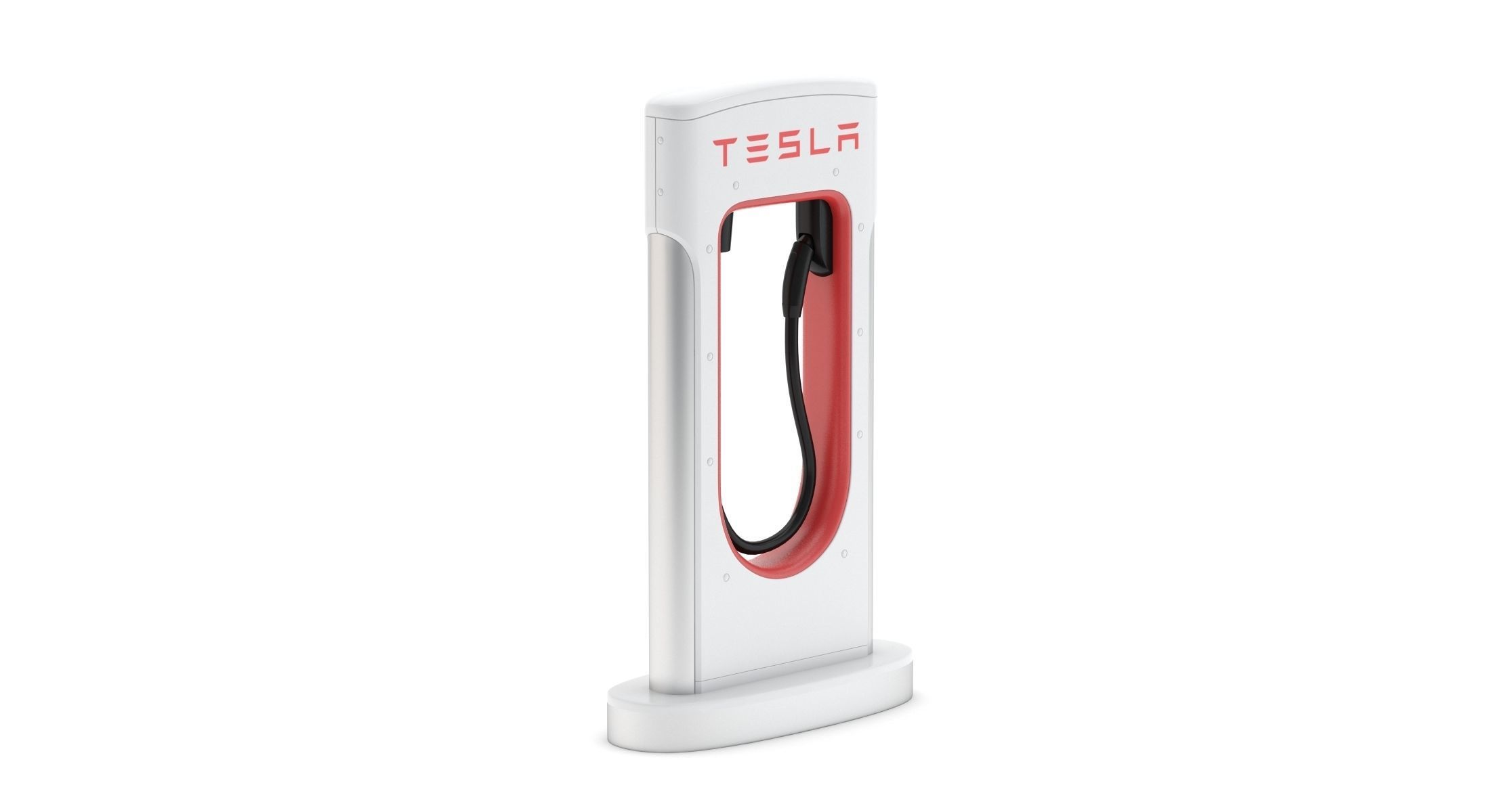 Tesla Charging Station Module 3D model_3