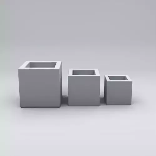 Vase Model set of three cubes