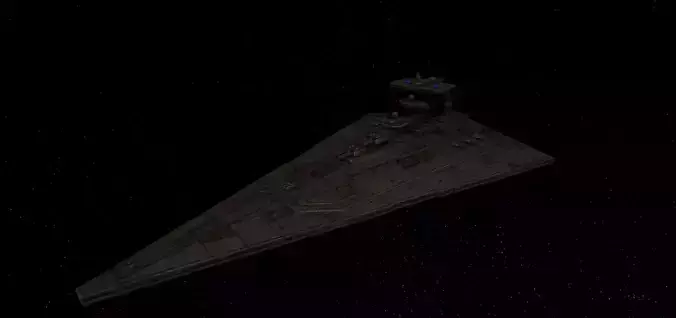 STAR WARS - INVICTUS CLASS STAR CRUISER Low-poly 3D model