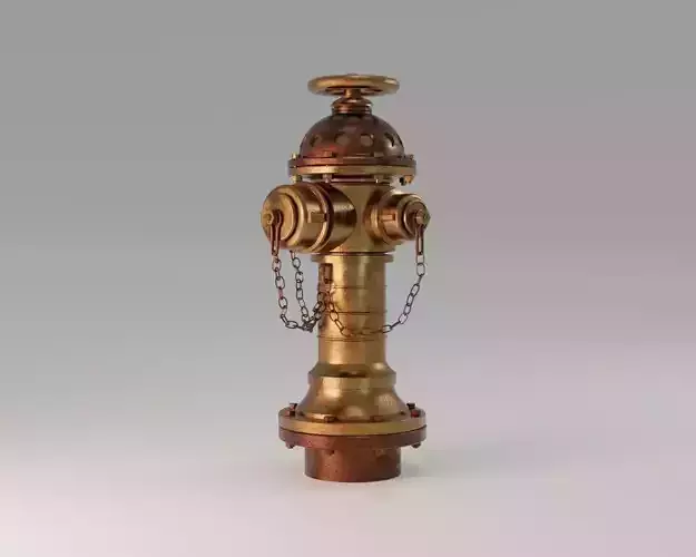 Fire Hydrant 25 - Steampunk Fireplug Vintage Design