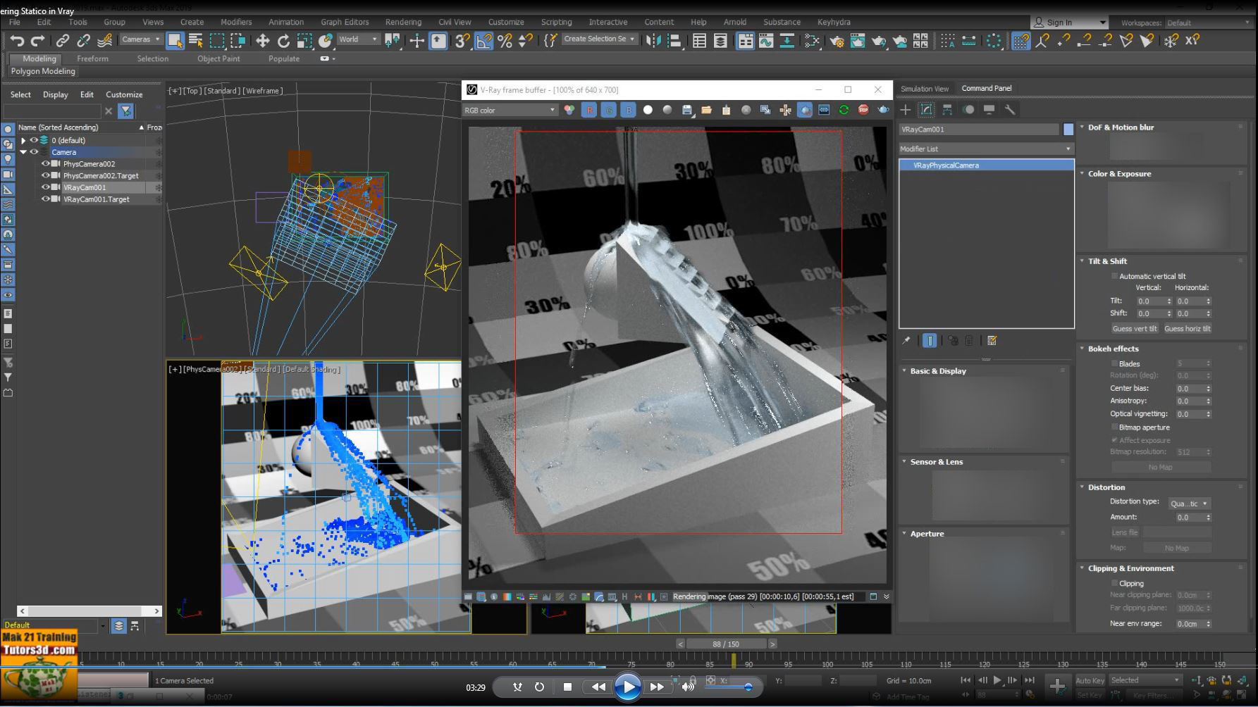 3ds max Fluid Bifrost Liquidi  Tutorial MP4  3D model_5