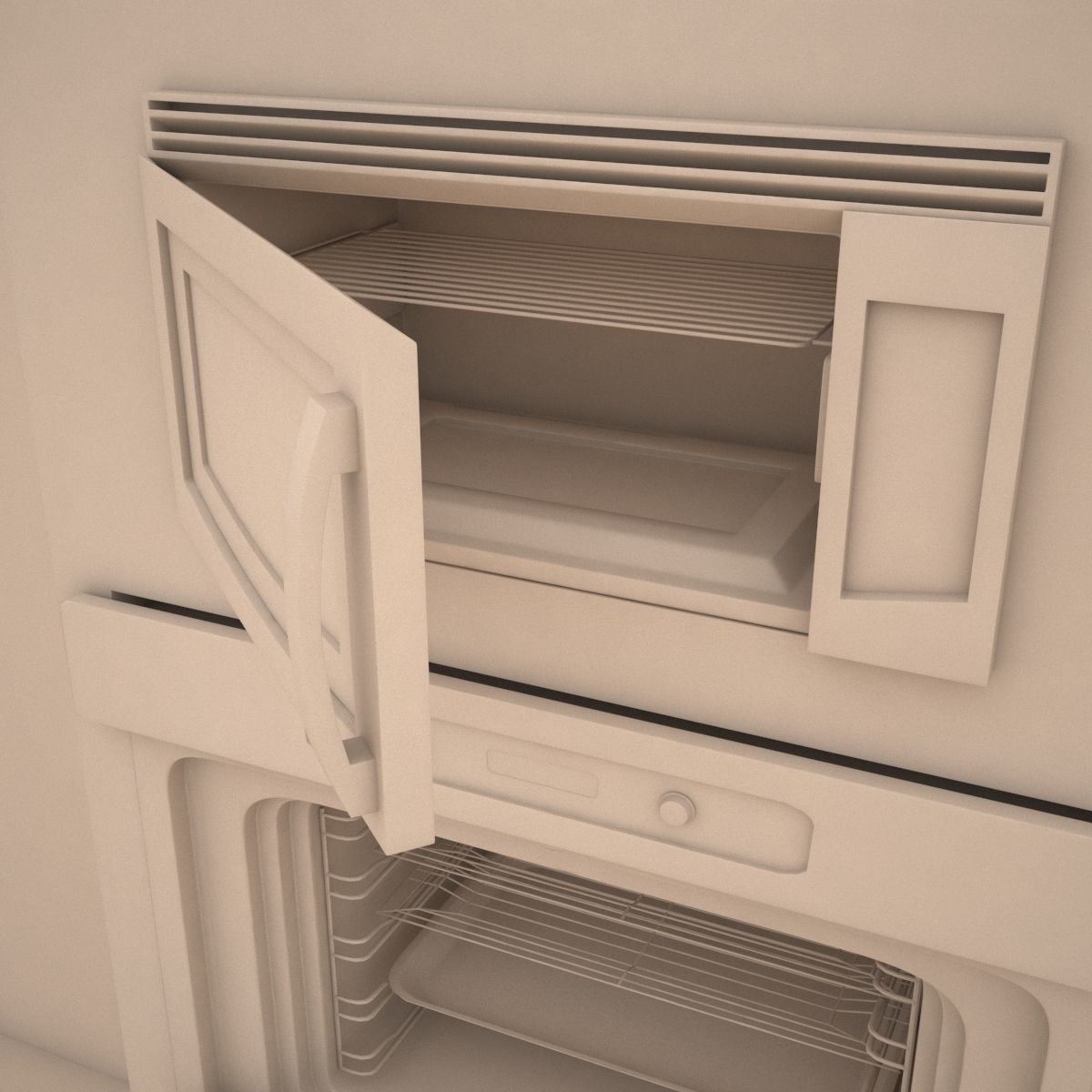 over and microwave 3D model_2