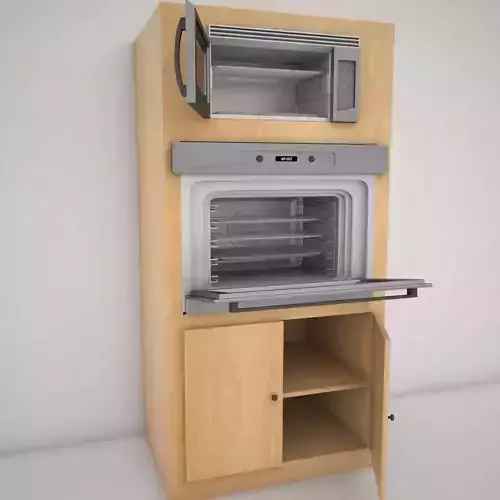 over and microwave 3D model