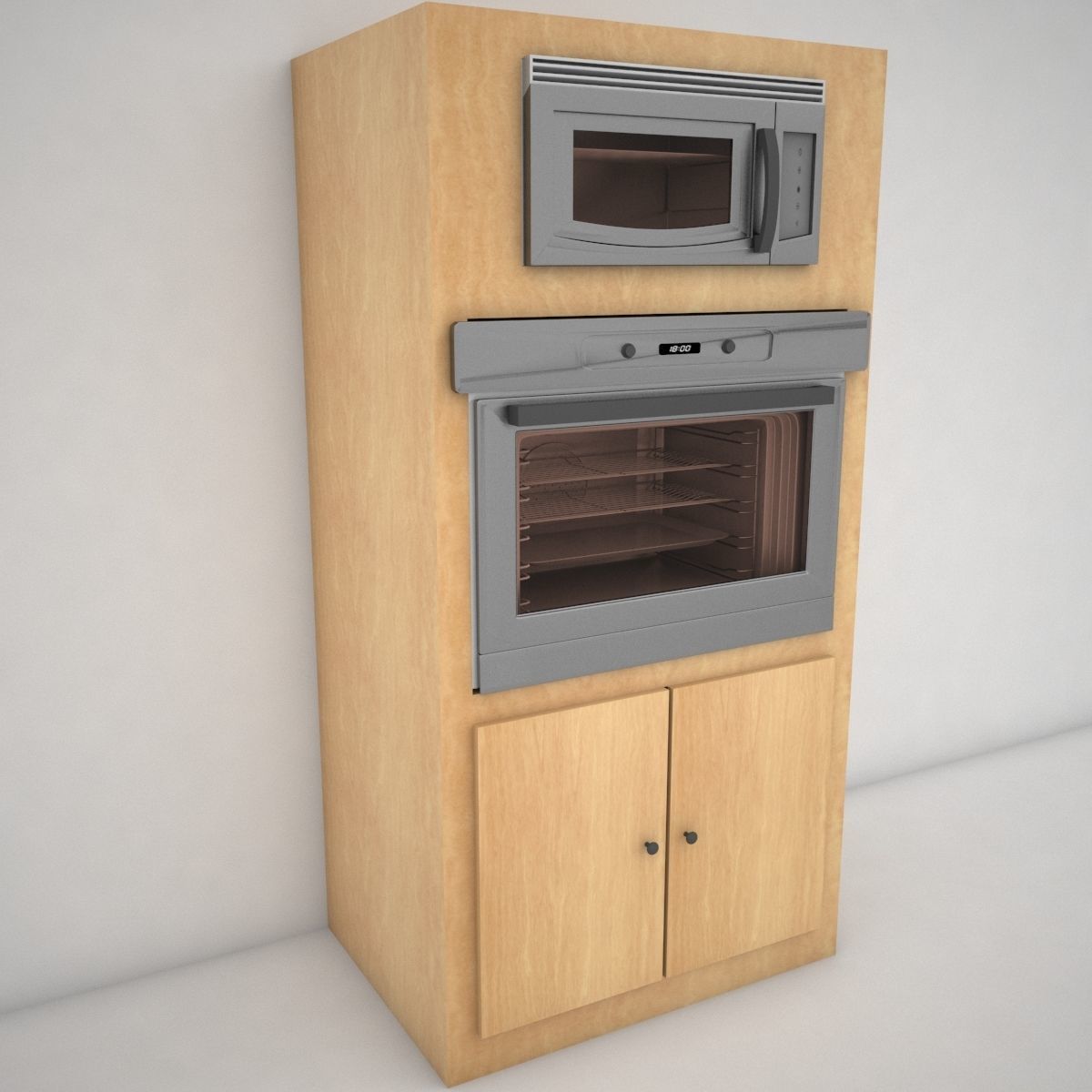 over and microwave 3D model_4