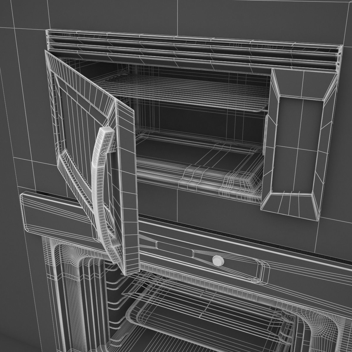 over and microwave 3D model_1