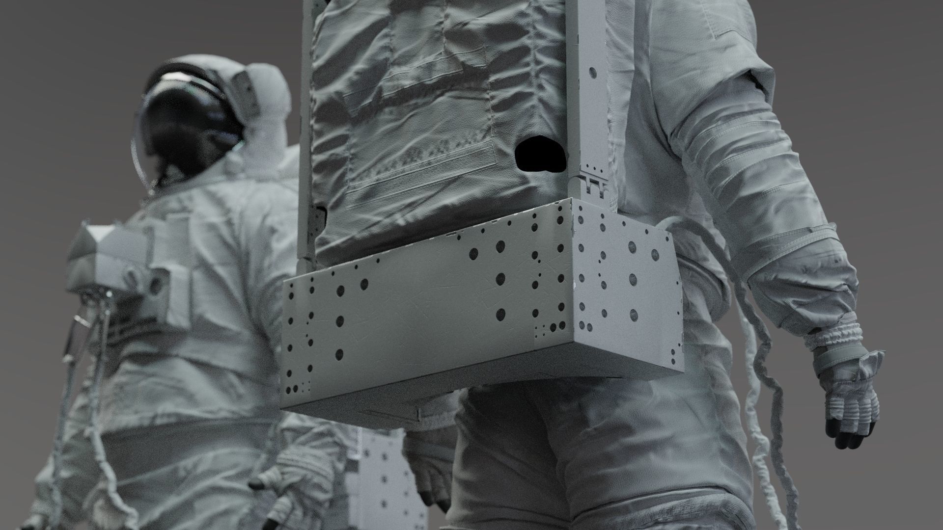 SPACESUIT astronaut EMU MMU SAFER 3D model_39