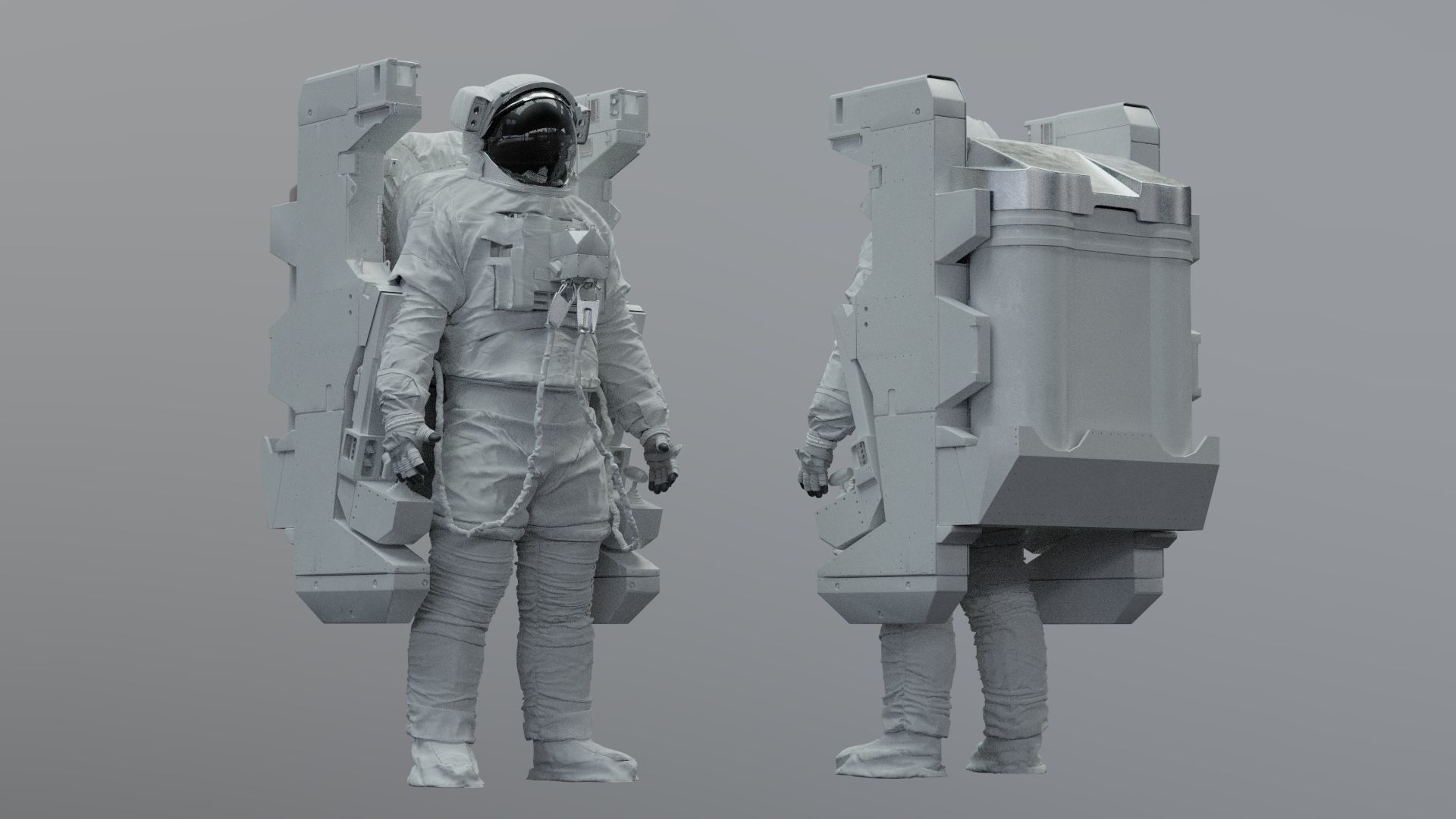 SPACESUIT astronaut EMU MMU SAFER 3D model_24