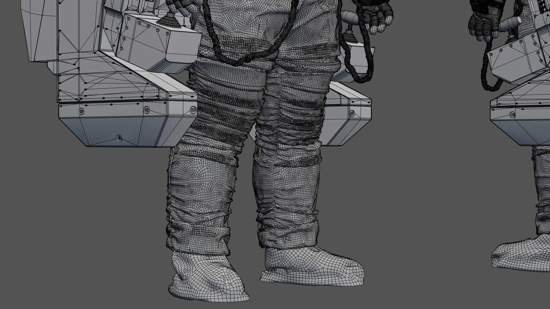 SPACESUIT astronaut EMU MMU SAFER 3D model_48