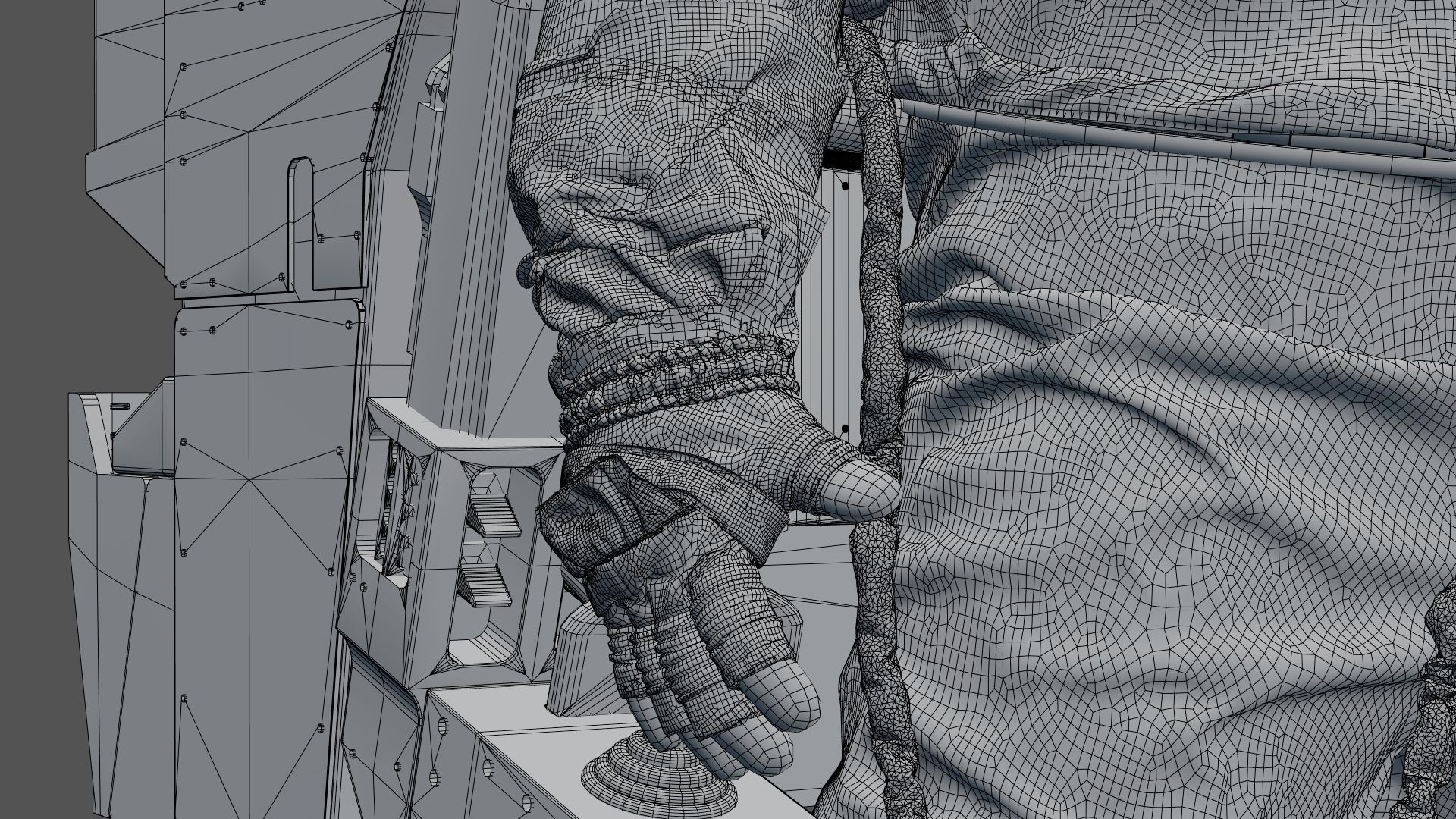 SPACESUIT astronaut EMU MMU SAFER 3D model_53