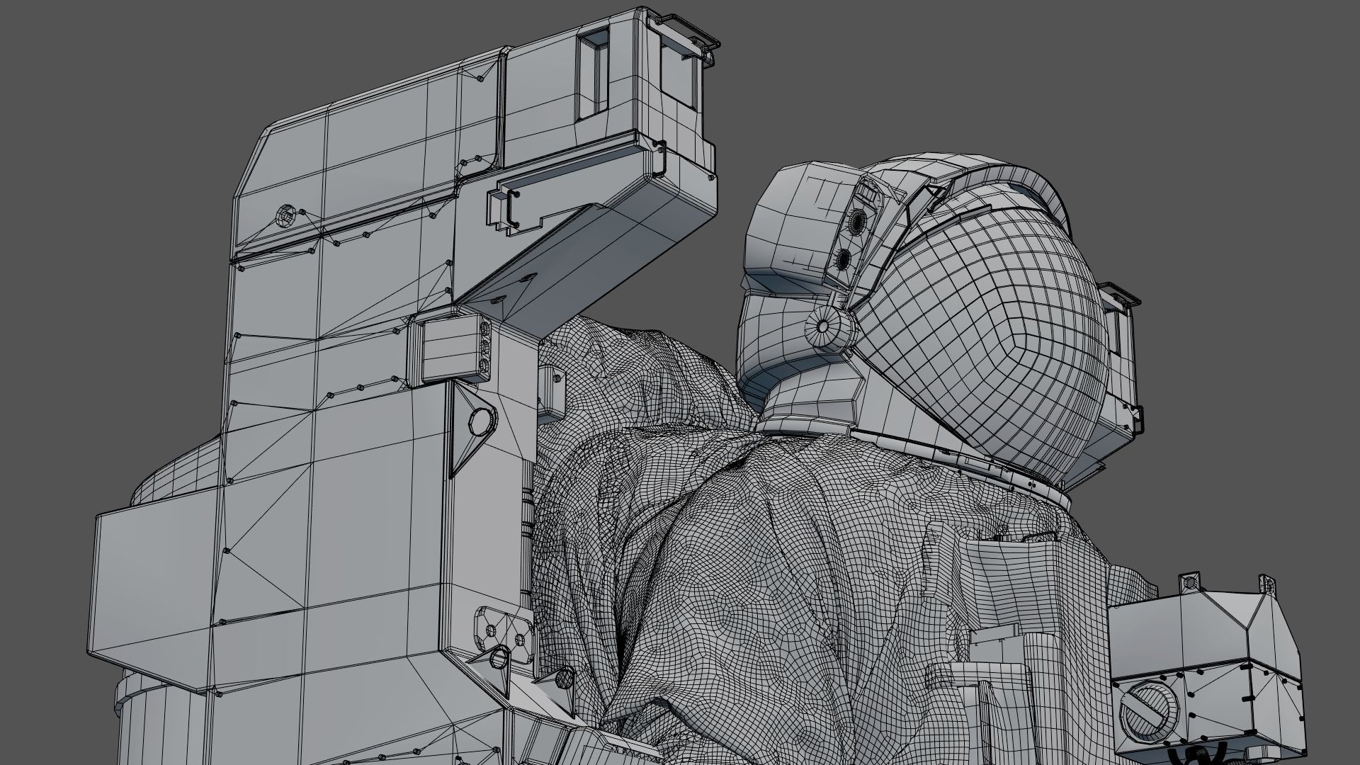 SPACESUIT astronaut EMU MMU SAFER 3D model_52