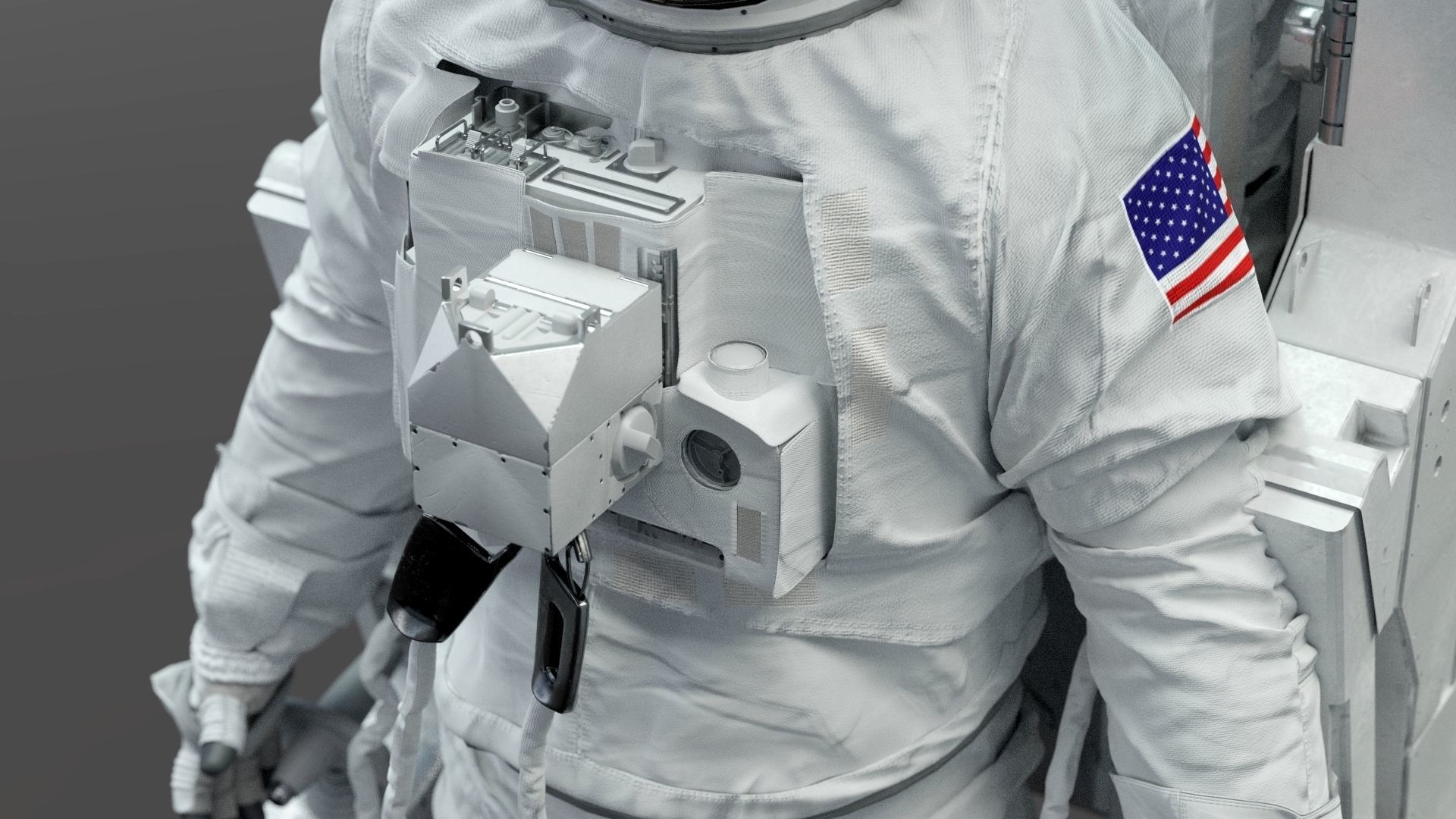 SPACESUIT astronaut EMU MMU SAFER 3D model_14