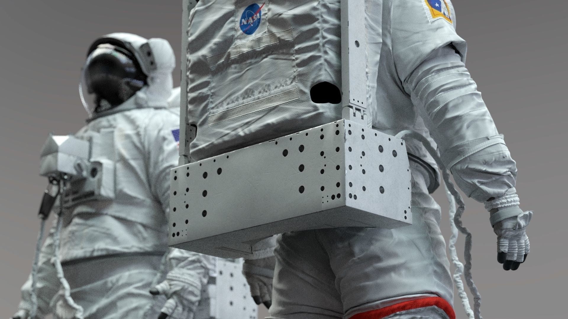 SPACESUIT astronaut EMU MMU SAFER 3D model_18